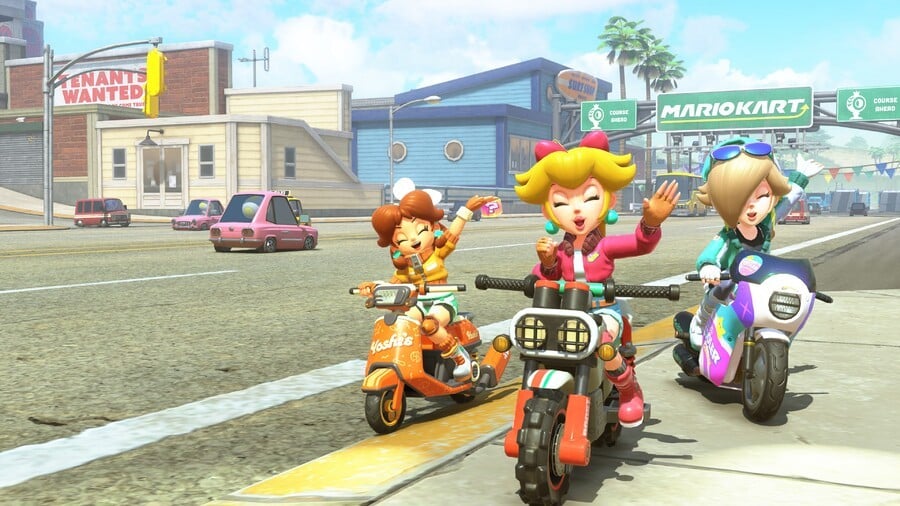 Mario Kart World Peach, Daisy, and Rosalina